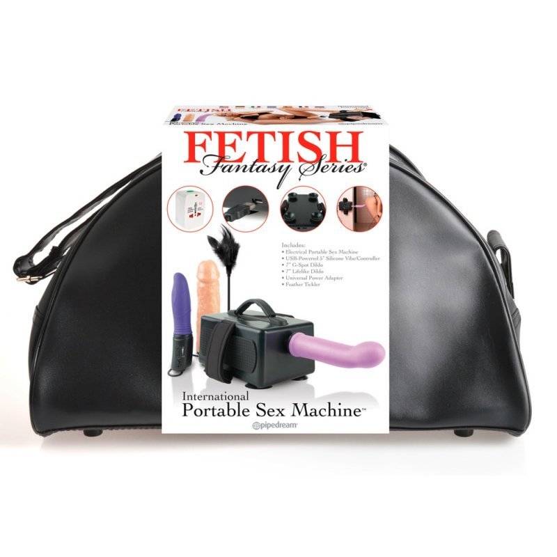 Šukací stroj v kabelce se 3 penisy Fetish Fantasy Series