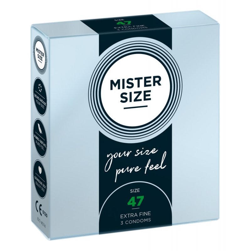 Mister Size 47mm pack of 3 kondomy Mister Size
