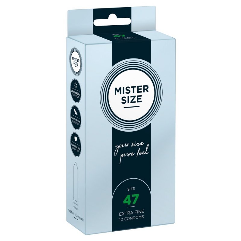 Mister Size 47mm pack of 10 kondomy Mister Size