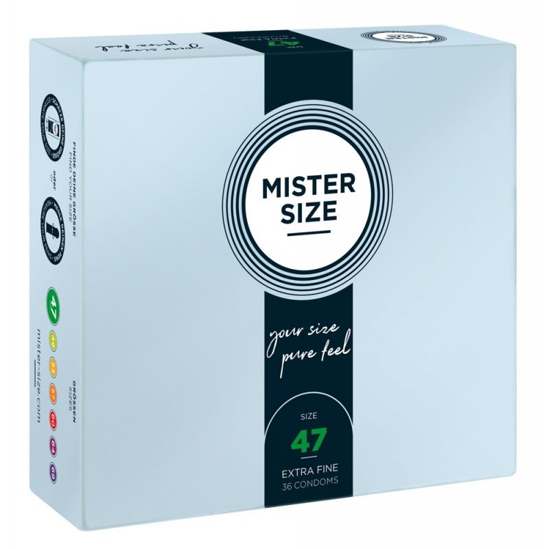 Mister Size 47mm pack of 36 kondomy Mister Size