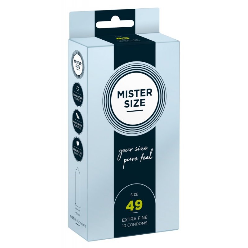 Mister Size 49mm pack of 10 kondomy Mister Size