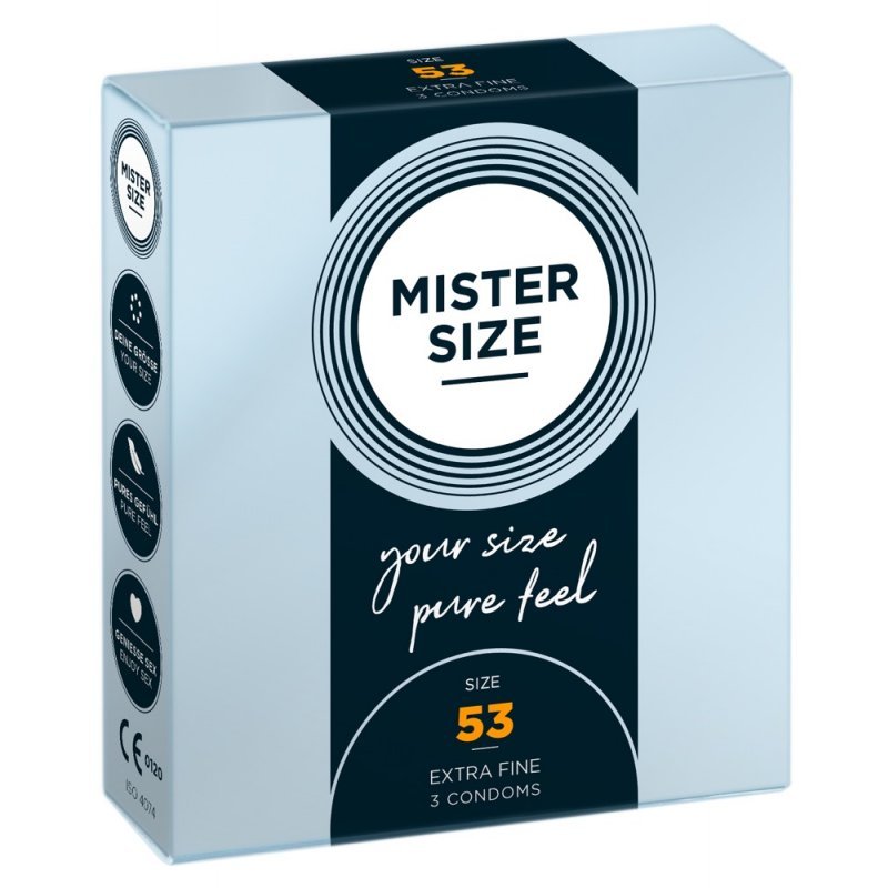 Mister Size 53mm pack of 3 kondomy Mister Size