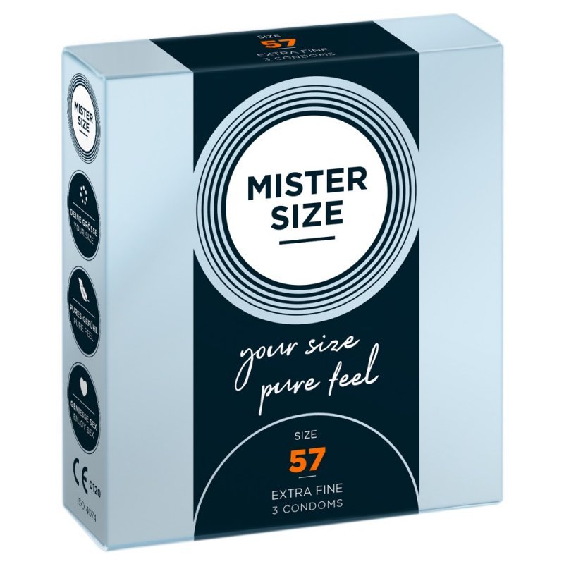 Mister Size 57mm pack of 3 kondomy Mister Size