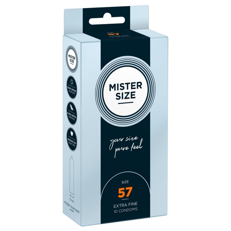 Mister Size 57mm pack of 10 kondomy Mister Size