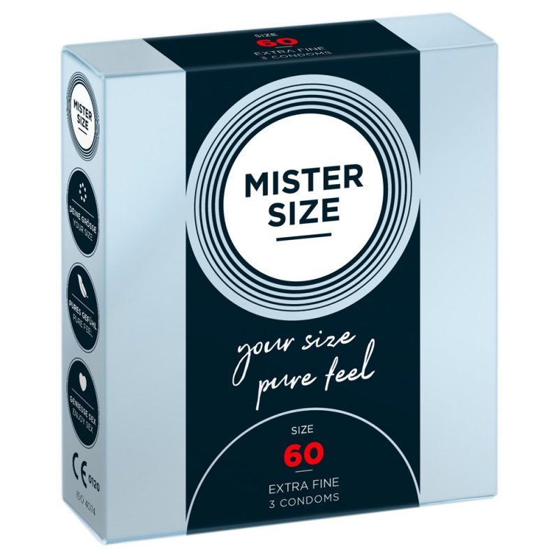 Mister Size 60mm pack of 3 kondomy Mister Size