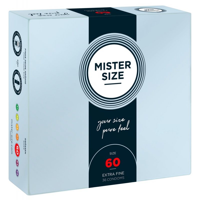 Mister Size 60mm 36 kusů kondomy Mister Size