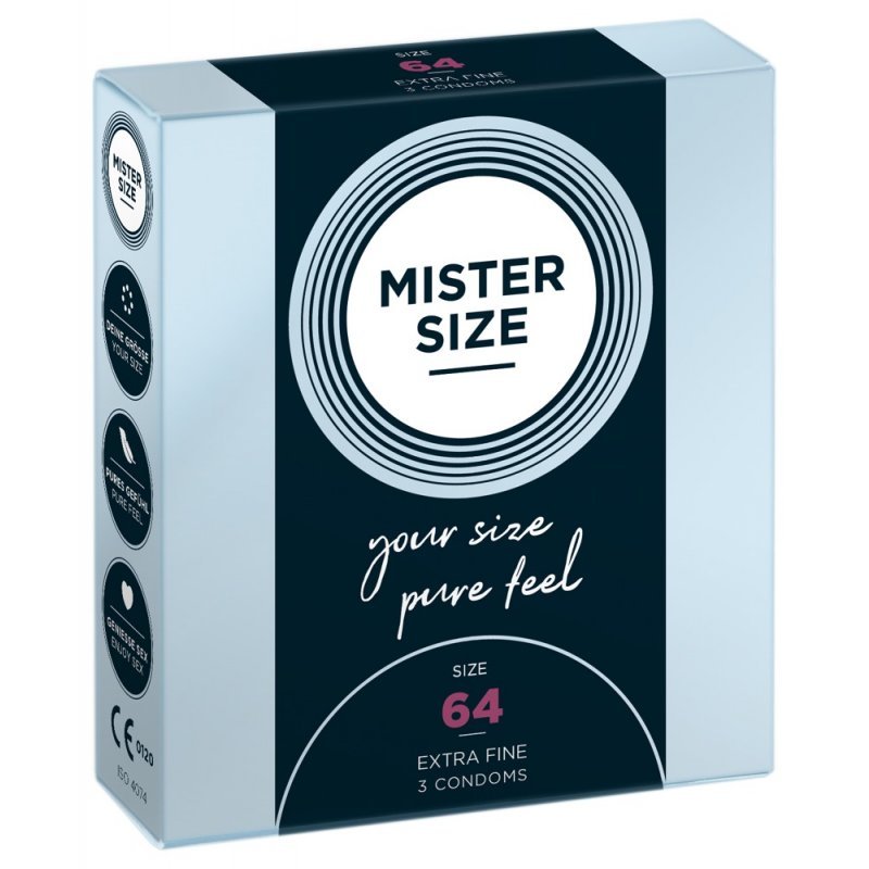 Mister Size 64mm pack of 3 kondomy Mister Size