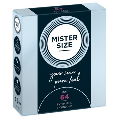 Mister Size 64mm pack of 3 kondomy
