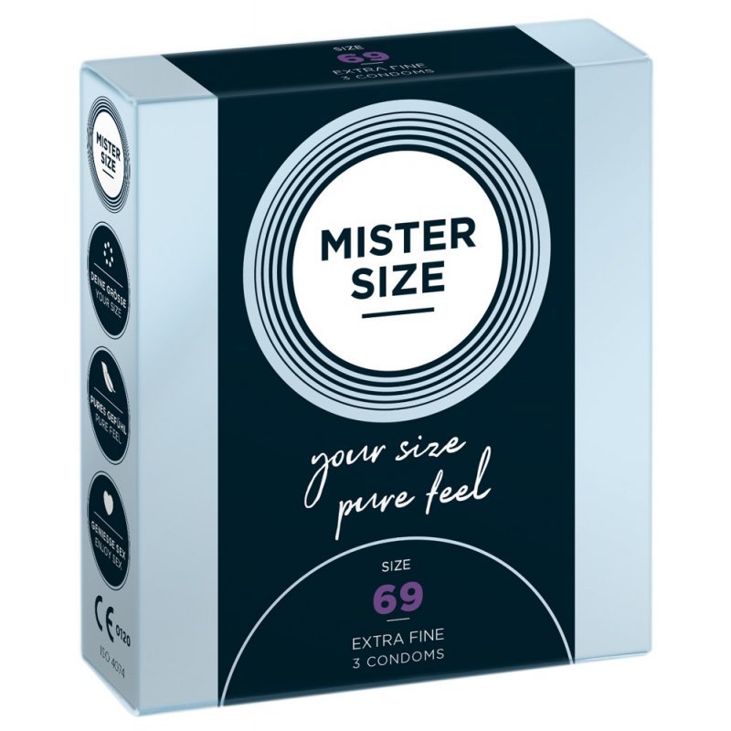 Mister Size 69mm pack of 3 kondomy Mister Size