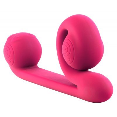 Vibrátor na stimulaci vagíny a klitorisu - šnek růžový