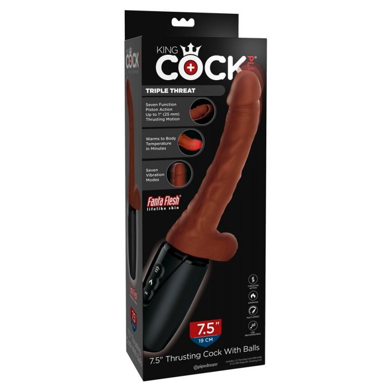 KCP 7.5 Thrusting w balls Brow King Cock Plus