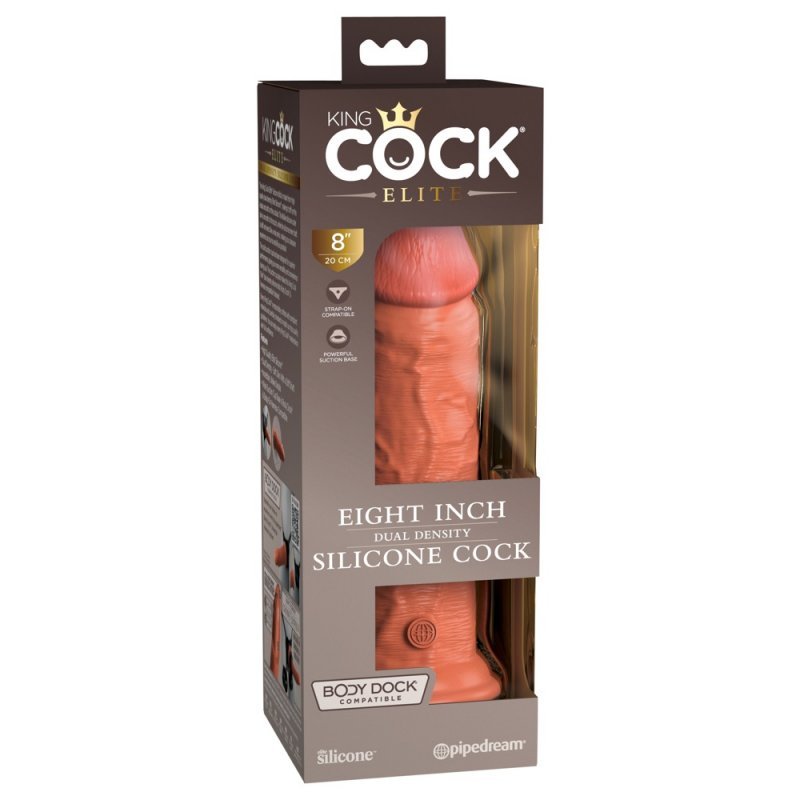 KCE 8 Dual Density Cock Tan King Cock Elite