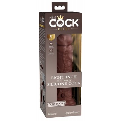 Dildo 8" Dual Density hnědé