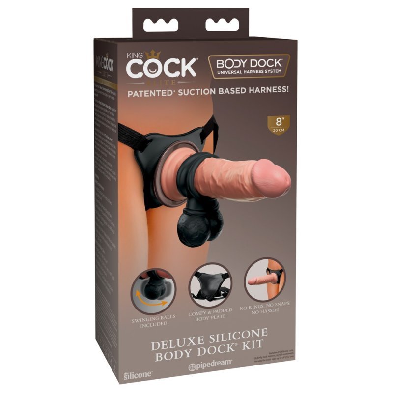 KCE Strap-on dildem a vibracemi 8 King Cock Elite