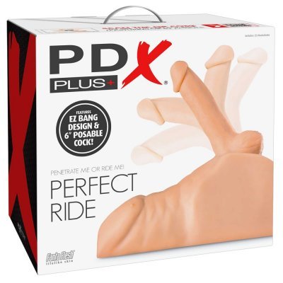 Mužské torzo s penisem PDX Plus Perfect Ride světlé