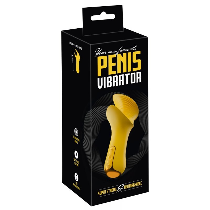 Masturbátor s pružnými vibrokřídly žlutý Your new favourite