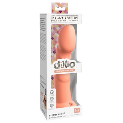 Silikonové ohebné dildo s přísavkou tyrkysové "8"