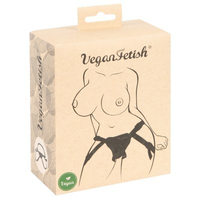 Nastavitelný Strap-On od Vegan Fetish ve stylovém koženém vzhledu