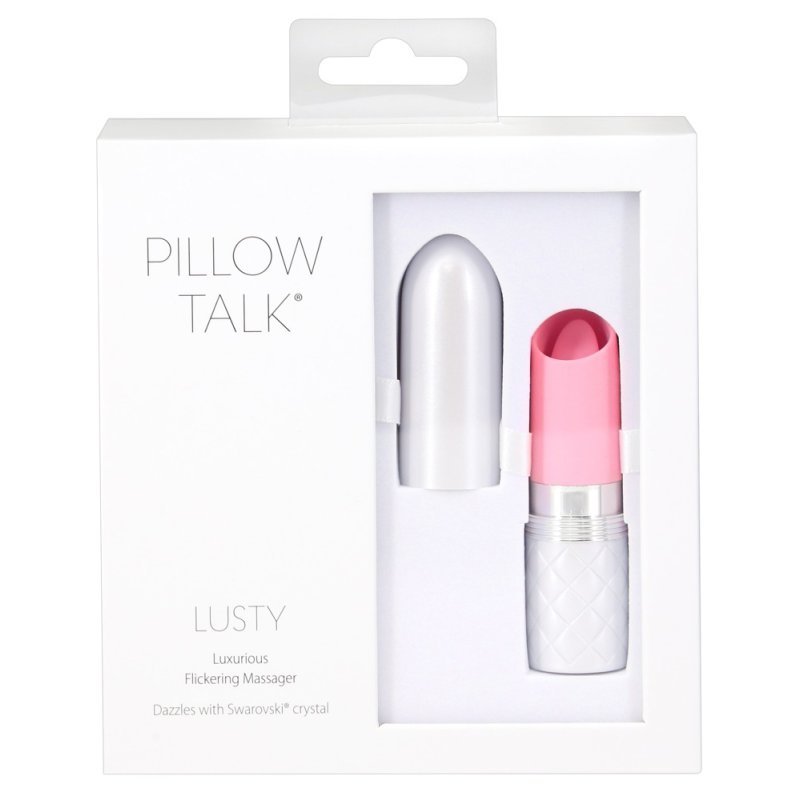 Luxusní minivibrátor ve tvaru rtěnky - růžový PILLOW TALK