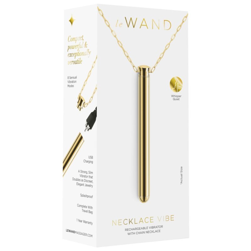 Vibrating Necklace Gold le Wand