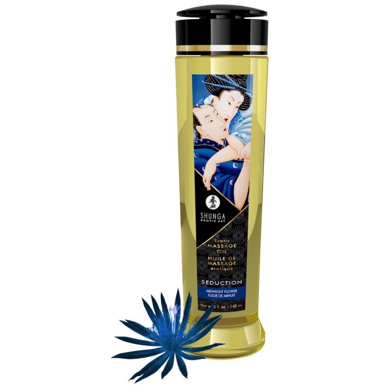 Masážní olej s vůní Midnight Flower 240ml Shunga