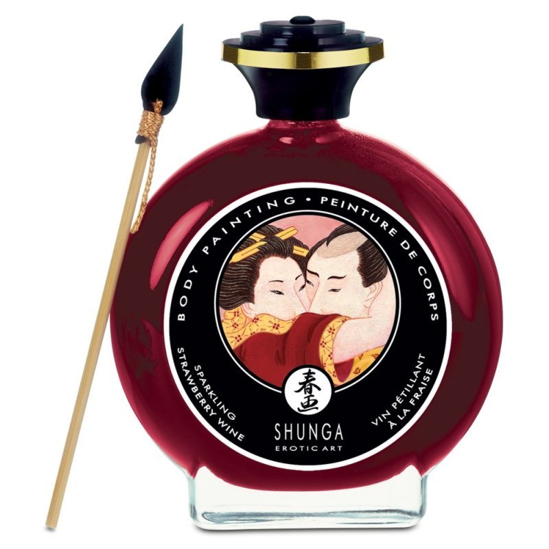 Shunga Body Paint Strawberry Wine 100ml Shunga