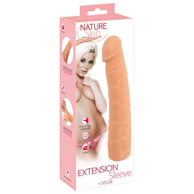Nástavec na penis Extension Sleeve Nature Skin