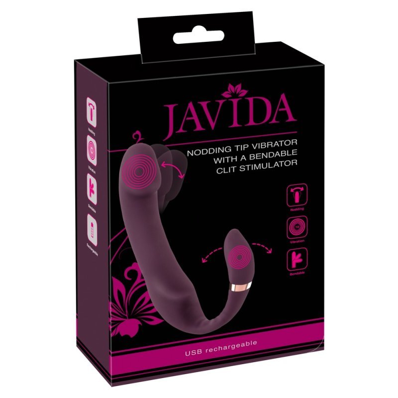 Flexibilní vibrátor na klitoris a bod G JAVIDA