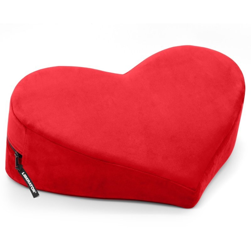 Heart Wedge Red klínový polštář ve tvaru srdce Liberator