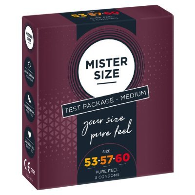 Mister Size kondomy  3 ks