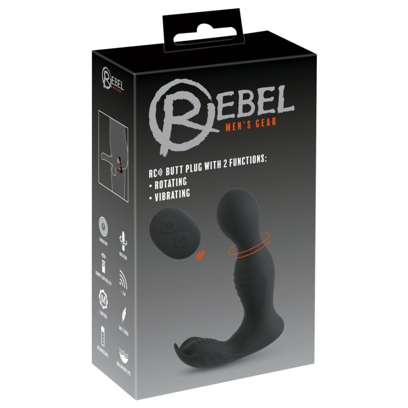 RC Butt Plug with 2 Functions Rebel