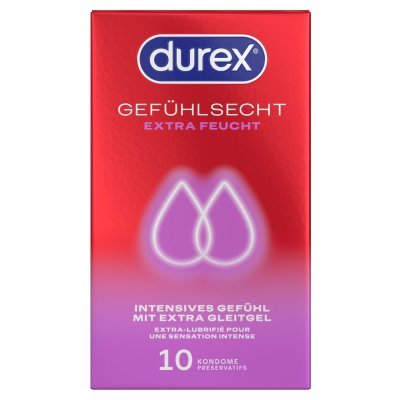 Durex Gefühlsecht Xtrafeucht10