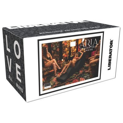 Aria Flip Chaise Black 22"