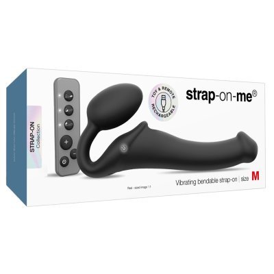 Vibrating Strap-On M Black