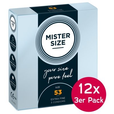 Mister Size 53mm12xpackof3