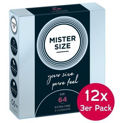Mister Size 64mm 12xpack of 3