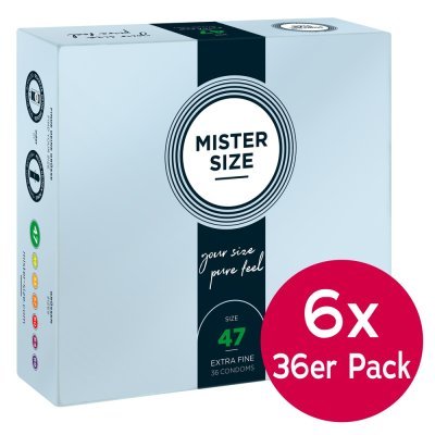 Mister Size 47mm 6x pack of 36