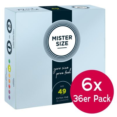 Mister Size 49mm 6 x pack of36