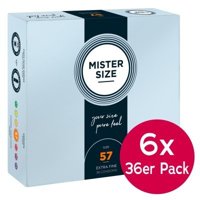 Mister Size 57mm 6x pack of 36