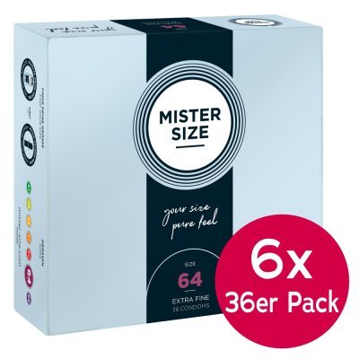 Mister Size 64mm 6xpack of 36